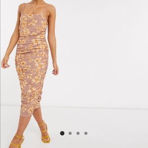 ASOS Dresses - New with all tags ASOS floral cami ruched dress ASOS Dresses - New with all tags ASOS floral cami ruched dress